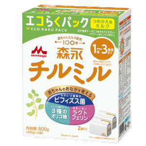 ✨森永乳業　チルミル　エコラクパック　脱脂粉乳　400g×8 森永 チルミル エコらくパック つめかえ用 (400g×2袋) ×8箱